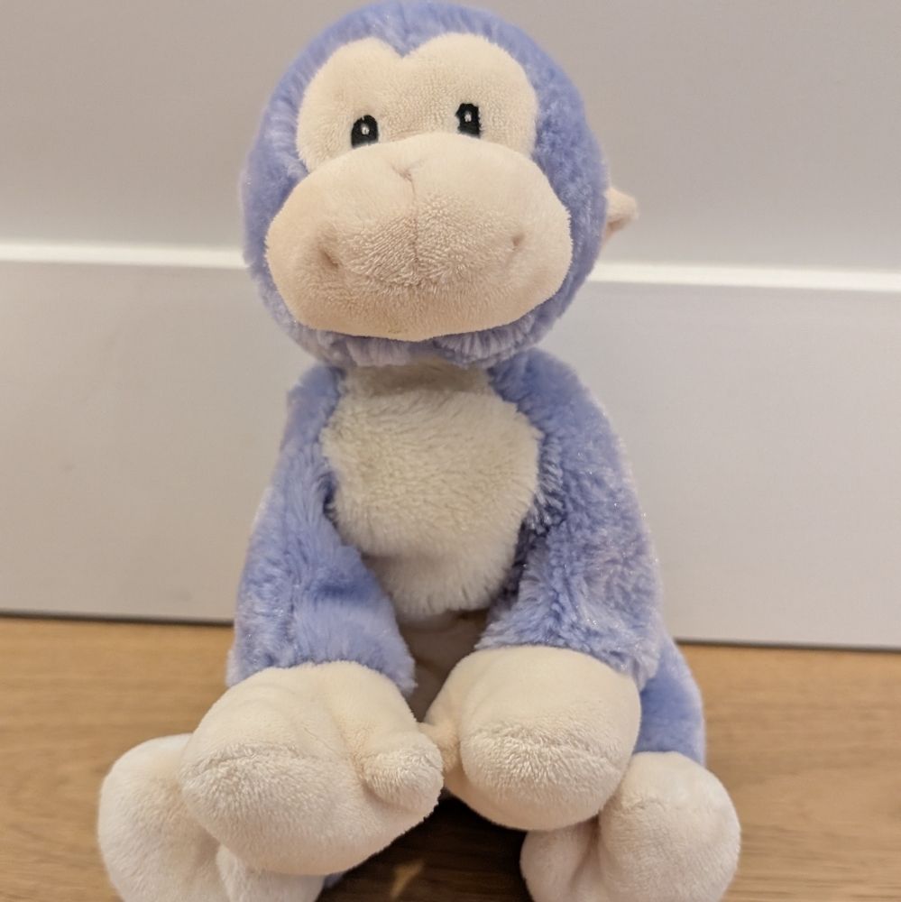 💜 2 for 30 💜 Baby Gund Webkinz Plush Monkey Sweetscoops Swingz Purple 8"